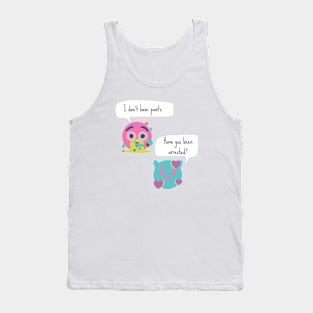 No Pants Funny Bootleg Broken Translation Tank Top